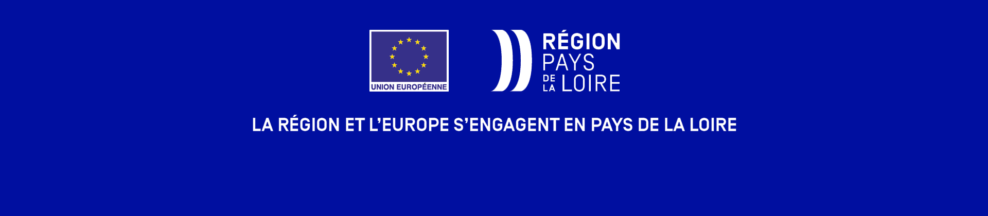Logo Europe et Région. La Région et l'Europe s'engagent en Pays de la Loire.