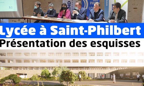 Présentation du projet architectural du futur lycée polyvalent de Saint-Philbert de Grand Lieu (44)